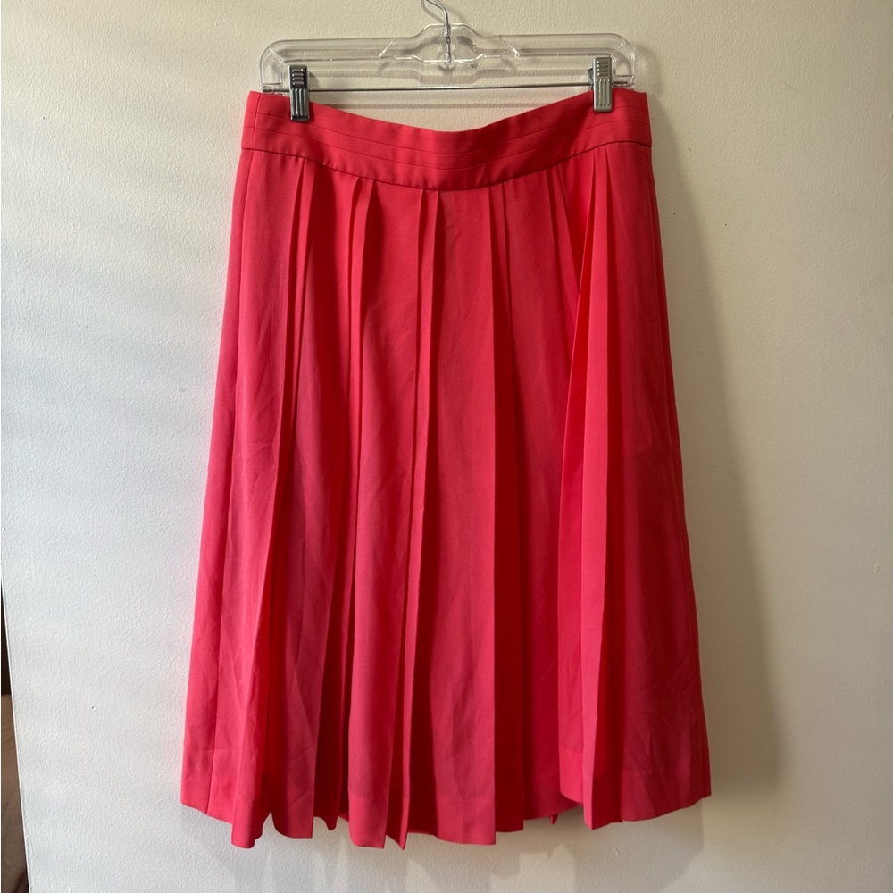 J. Crew Vibrant Coral A-Line Skirt